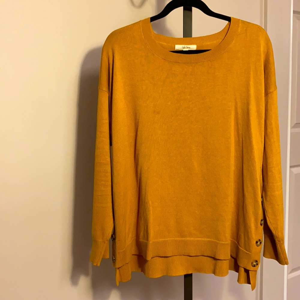 Classy side buttoned long sleeve